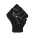QIHE JEWELRY Raised fist pins Black red power of unity brooches Solidarity symbol jewelry for men women - webtekdev