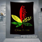 Bob Marley Banner Music Rock Band Reggae Jamaica Lion Home Decoration Hanging flag 4 Gromments in Corners 3*5FT 144cm*96cm - webtekdev