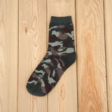 [COCOTEKK]5 Colors Korean New Men Military Socks Graffiti Green Mens Cotton Socks Jungle Style Winter Classic Camouflage Socks - webtekdev