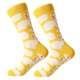 MYORED 1 pair men socks combed cotton cartoon animal bird shark zebra corn watermelon sea food geometric novelty funny socks - webtekdev