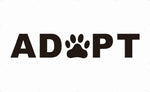90*150cm Adopt Dog Paw Print flag - webtekdev