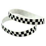 1PC Punk Style Printed Checkered Silicone Wristband - webtekdev