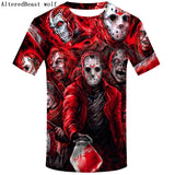 Brand Gothic Shirt Slipknot T-shirt Punk Shirts Rock Tshirt Print 3d T Shirt Men Short Sleeve Mens Clothing Casual Wear 2019 - webtekdev