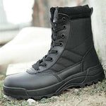 Winter Shoes Men Desert Boots Military Boots Mens Work Safty Shoes SWAT Army Boot Zapatos Ankle Lace-up Side Zipper Combat Boots - webtekdev