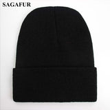 Solid Unisex Beanie Autumn Winter Wool Blends Soft Warm Knitted Cap Men Women SkullCap Hats Gorro Ski Caps 24 Colors Beanies - webtekdev