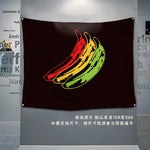 Bob Marley Banner Music Rock Band Reggae Jamaica Lion Home Decoration Hanging flag 4 Gromments in Corners 3*5FT 144cm*96cm - webtekdev