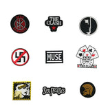 THE CLASH Star Logo Blondie Postage Stamp Dead Kennedys ANTI RACIST Anti Facist War Music Band Embroidered Iron On Patch - webtekdev