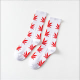 Moda Socmark Funny Socks Men Comfortable High Quality Cotton Happy Hemp Leaf Maple Casual Long Weed Crew Sock Dress Harajuku - webtekdev