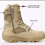 Women's Boots Combat Ankle shoes for Women Military boots desert tactical Boot Plus size 45 Lace up Wear resistant shoes woman - webtekdev