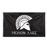 hanging 90*150cm Greek Spartan come and take it Molon Labe Flag For Decoration - webtekdev