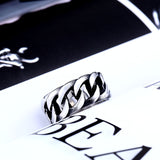 Beier new store 316L Stainless Steel high quality ring Gothic chain ring personality retro  Fashion jewelry LLBR8-175R - webtekdev