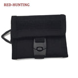 Tactical Wallet Hook & Loop Military Army Camo wallet Hook Tactical Purse Slim Coin Bag Key Ring Card Holder Outdoor Hunting Bag - webtekdev