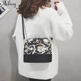Aelicy Fashion Zipper Leopard Print Crossbody Bag Fawn Pendant Shell Leather Purse  Shoulder Bag LadiesHandbag Messenger Bags - webtekdev