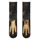 New Funny Socks 3D Paw Printed Animal Socks Women Cat Zebra Leopard Panda Paw Long Cotton Socks  for Women Men Unisex - webtekdev