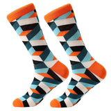 MYORED 1 pair men socks combed cotton cartoon animal bird shark zebra corn watermelon sea food geometric novelty funny socks - webtekdev