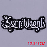 Pulaqi Punk Metal Band Cloth Patches Embroidered Patches For Clothing Applique Rock Music Fans Badges Stickers Iron on Patches F - webtekdev
