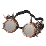 Fashion Men Women Welding Goggles Gothic Steampunk Cosplay Antique Spikes Vintage Glasses Eyewear Goggles Punk Rivet - webtekdev