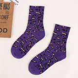 Casual Stretch Fashion Personality High Quality Soft Leopard Short Socks Popular Women's Socks For Female Girl Cotton Sock WD001 - webtekdev