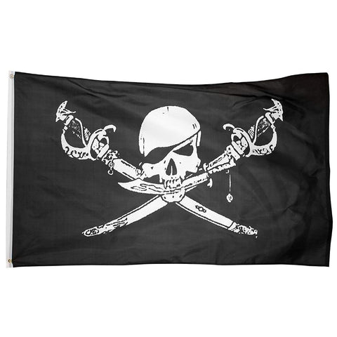johnin 3x5fts  jolly roger Skull Cross bones Pirate Brethren of The Coast Flag (90 x 150cm) - webtekdev