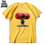 COOLMIND QI0320A summer cool 100% cotton printed funny men T shirt new design short sleeve casual mal cewneck Tshirt for men - webtekdev