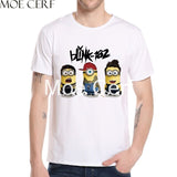 MOE CERF New Arrival Zombie skull Blink 182 Album 1999 Design T Shirt Summer Short Sleeve Funny Boy Tops Punk Teen Tees L9-O-187 - webtekdev