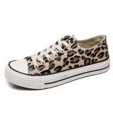 Leopard Canvas Shoes Women Flat Platform Sneakers Women Casual Shoes Woman High Top tenis mujer casual - webtekdev