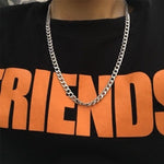 2019 Stainless Steel mens Necklace chain link punk Gifts for Men Women Best Friends Hip Hop man Necklaces Male Figaro Chains - webtekdev