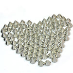 NEW 100 x 10mm Silver Metal Stud Rivet Spikes Craft Bag Leathercraft Accessories DIY Cone+Spike+Stud - webtekdev