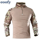 Male Military Uniform Tactical Long Sleeve T Shirt Men Camouflage Army Combat Shirt Airsoft Paintball Clothes Multicam Shirt Top - webtekdev
