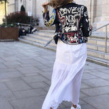 LORDLDS 2019 Leather Jacket Women Graffiti Colorful Print Biker Jackets and Coats PUNK Streetwear Ladies clothes - webtekdev