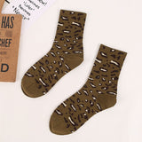 Casual Stretch Fashion Personality High Quality Soft Leopard Short Socks Popular Women's Socks For Female Girl Cotton Sock WD001 - webtekdev