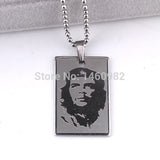 Cool Silver Tone Stainless Steel Cuban Revolutionist Che Guevara Dog Tag Square Pendant Necklace Gift YN213 - webtekdev