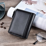 JINBAOLA Men Wallet Brand Wallet Double Zipper&Hasp Design Small Wallet  Male High Quality - webtekdev