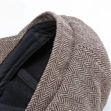 Wuaumx Unisex Autumn Winter Newsboy Caps Men And Women Warm Tweed Octagonal Hat For Male Detective Hats Retro Flat Caps chapeau - webtekdev