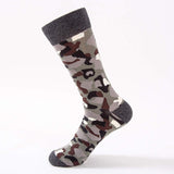 High-quality happy socks men's colourful combed cotton mens socks newest male camouflage long skateboard sock large size - webtekdev
