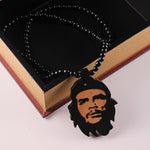 Hiphop style Che Guevara Wooden Pendant Necklace Promotional Gift - webtekdev
