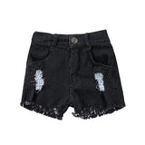 Summer Kids Girls Ripped Holes Denim Shorts Children Baby Stretch Jeans Shorts Clothes Hot Kids Baby Short Pants Clothing - webtekdev