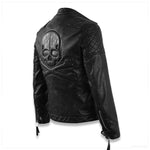 Hot ! High quality new Spring fashion leather jackets men, men's leather jacket brand motorcycle leather jackets skull M-5XL - webtekdev