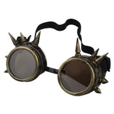 Fashion Men Women Welding Goggles Gothic Steampunk Cosplay Antique Spikes Vintage Glasses Eyewear Goggles Punk Rivet - webtekdev