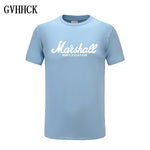 Marshall T Shirt Logo Amps Amplification Guitar Hero Hard Rock Cafe Music Muse Tops Tee Shirts For Men Fashion Harajuku T-shirts - webtekdev