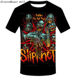 Brand Gothic Shirt Slipknot T-shirt Punk Shirts Rock Tshirt Print 3d T Shirt Men Short Sleeve Mens Clothing Casual Wear 2019 - webtekdev