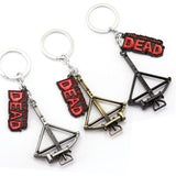 The Walking Dead Keychain Crossbow Bow and Arrow Key Chain Retro Key Ring Action Figure Cosplay Toys 3Colors - webtekdev