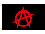 Anarchy Anonymous Anarchist Communism Anarcho-capitalism Flag 90*150cm(3x5ft) Banner with Brass Grommets (NMZ09152 90 x 150cm) - webtekdev