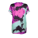 New Women Blusa Alien Letter Print Tees Short Sleeves Loose Soft Couple Wear Long Length Tshirts Punk Leisure T shirt Women - webtekdev