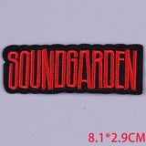 Pulaqi Punk Metal Band Cloth Patches Embroidered Patches For Clothing Applique Rock Music Fans Badges Stickers Iron on Patches F - webtekdev