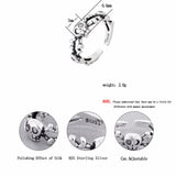 Chandler Antique Gothic Men's Ring Skull Biker Male Rings For Women Personalized Punk  Open Retro Nail Jewel Wedding Band - webtekdev