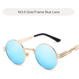 Oulylan Round Metal Steampunk Sunglasses Women Men Fashion Gothic Sun Glasses Luxury Brand Designer High Quality Eyewear UV400 - webtekdev