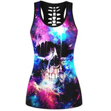 Polyester/Spandex Fashion Sportswear For Womens Tank Top Sleeveless Hollow Back Tops Slim Workout Clothes 2017 Summer Vest Shirt - webtekdev