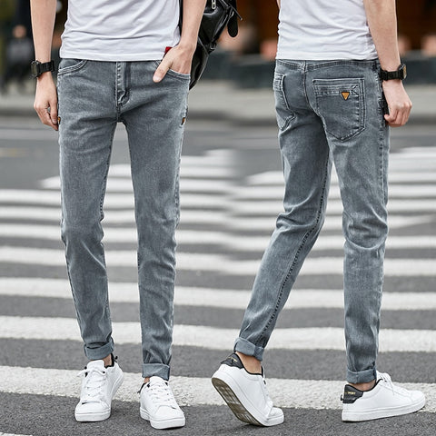 13 Style Design Denim Skinny Jeans Distressed Men New 2019 Spring Autumn Clothing Good Quality - webtekdev