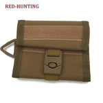 Tactical Wallet Hook & Loop Military Army Camo wallet Hook Tactical Purse Slim Coin Bag Key Ring Card Holder Outdoor Hunting Bag - webtekdev